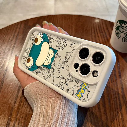 Snorlax Umbreon Pokemons Anime Soft Silicone Case For iPhone