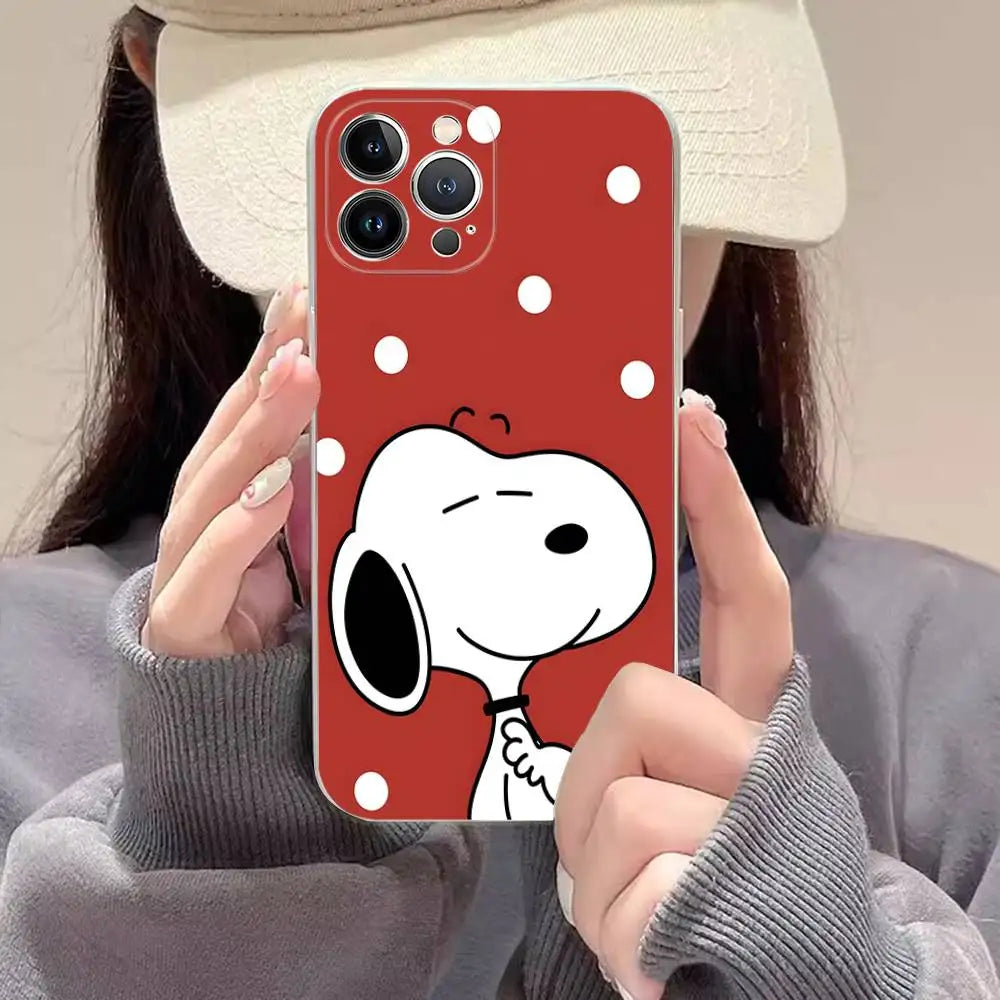 Cartoon Lovely Snoopies Phone Case For iPhone