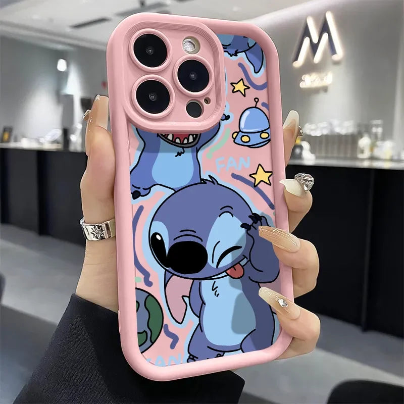 Stitch Tongue Blink Lovely Phone Case For iPhone