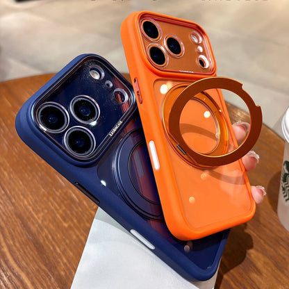 Magsafe Rotating Bracket Transparent Acrylic Case For iPhone