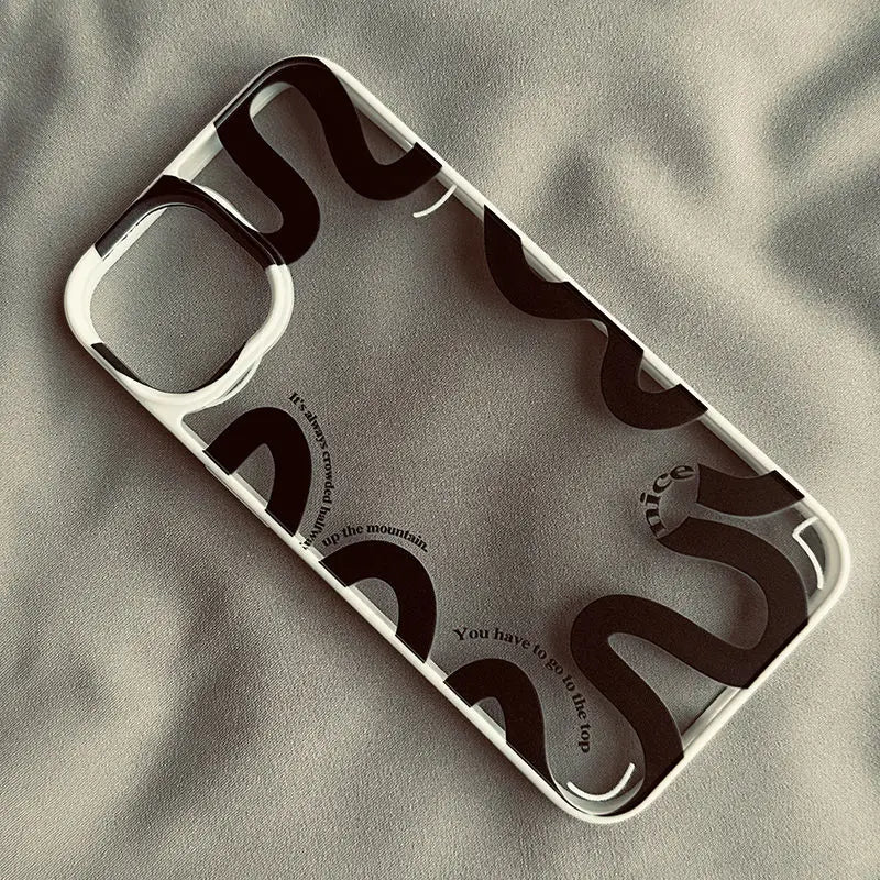 Cool Black Snake Clear Phone Case
