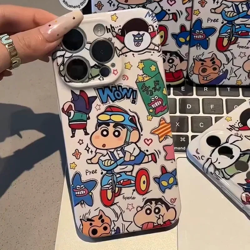 Bicycle Crayon Shin-Chan Phone Case For iPhone