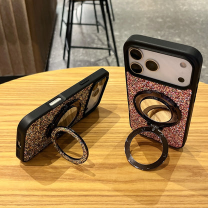 Luxury Glitter Mirror Phone Stand For iPhone