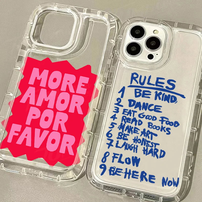 Mark Pen Graffiti More Amor Por Favor Phone Case For iPhone