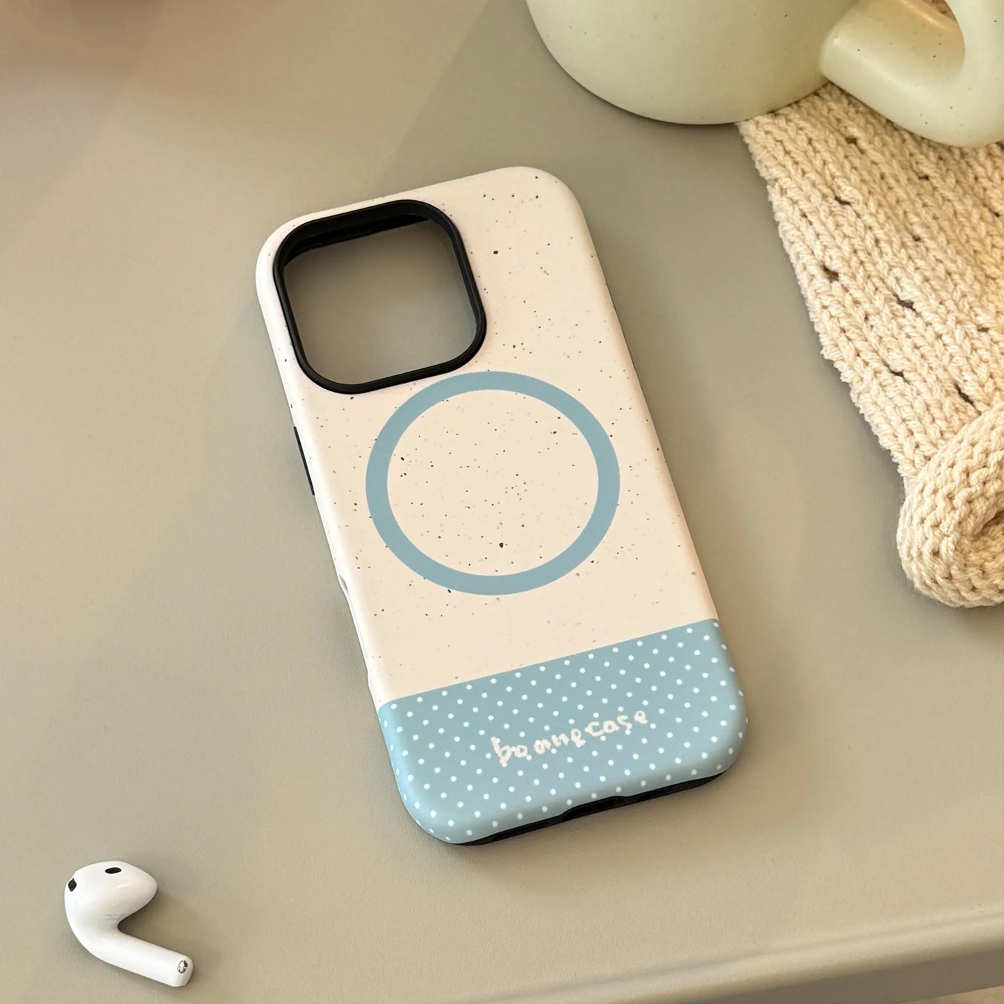 Korean Splicing 3D Cartoon Fruit Plaid Bracket Magnetic Phone Case For iPhone
