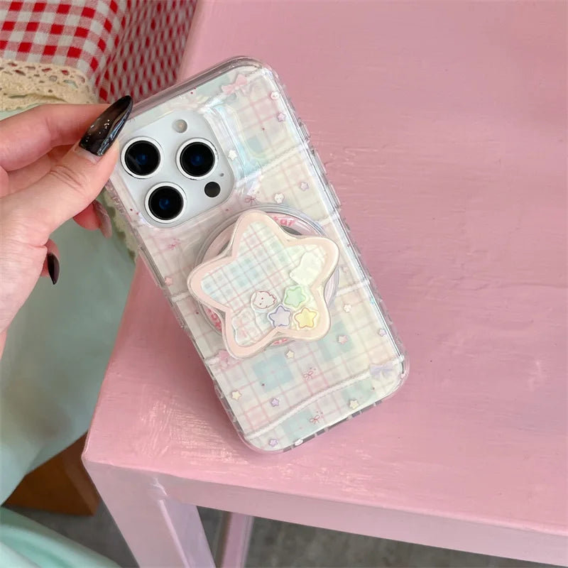 Lattice Pattern Magnetic Phone Case