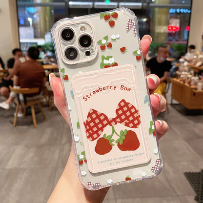 Soft Card Slot Bag Holder Phone Case