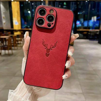 Luxury Cortex Deer Matte Phone Case