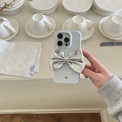Luxury Silk Texture Skin Feel With 3D Ribbon Phone Case