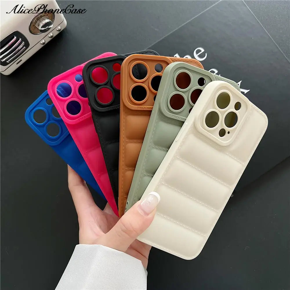 Down Jacket TPU Phone Case For iPhone