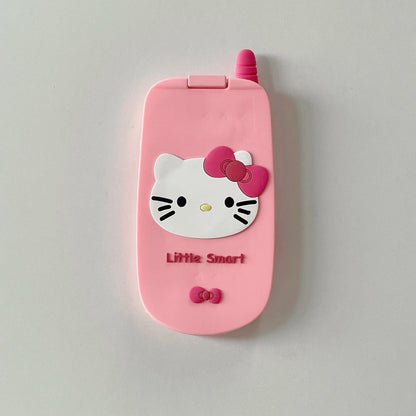 3D Cute Sanrio Hello Kitty Hide Makeup Mirror Flip Cover Phone Case For iPhone