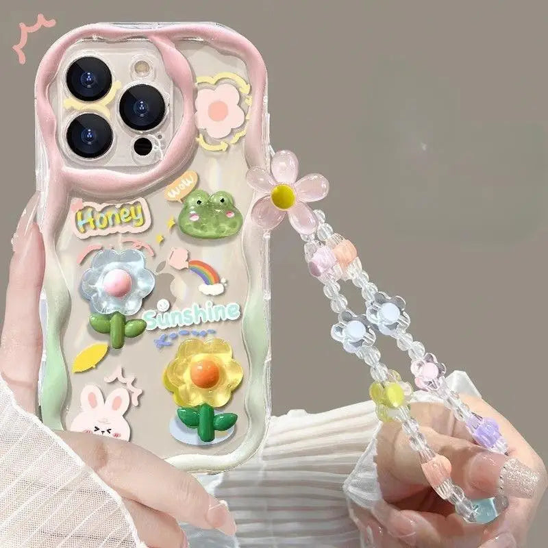 Cartoon Bracelet Chain Phone Case For iPhone