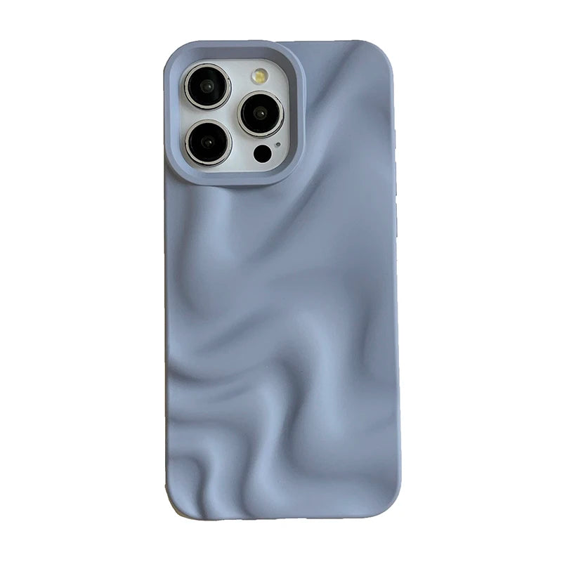 Fashion Mint Green Violet Fold Pattern Phone Case