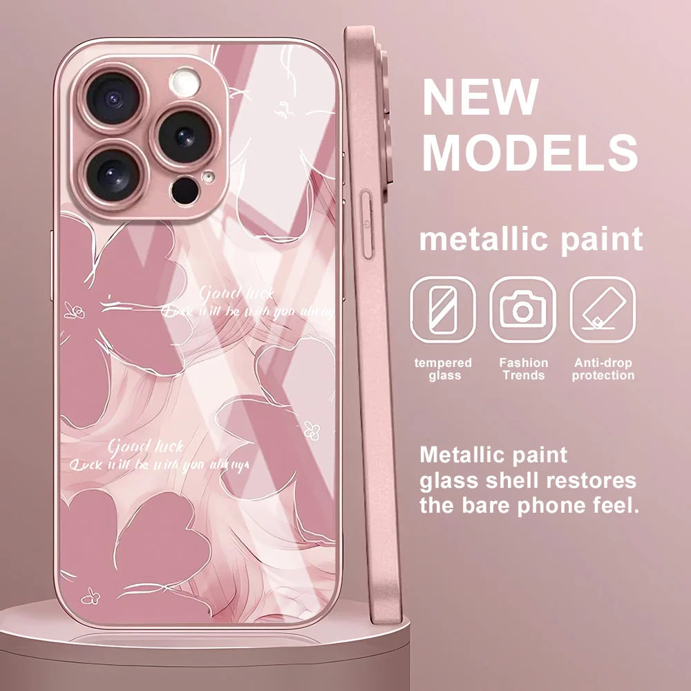 Oil Painting Flower Phone Case For iPhone