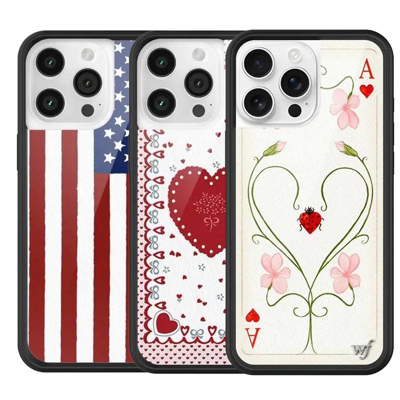 Love Heart Polka Dots Cute Phone Case