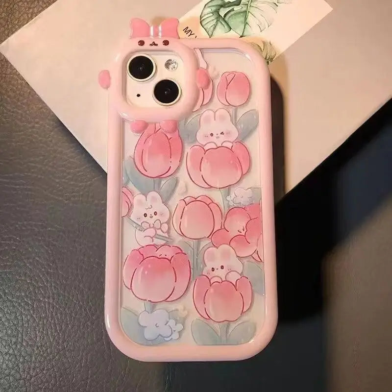 Flower Fundas Phone Case For IPhone