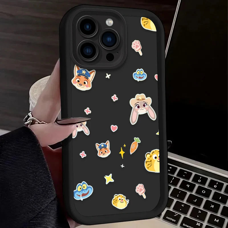 Disney Zootopia Judy Nick Police Phone Case For iPhone