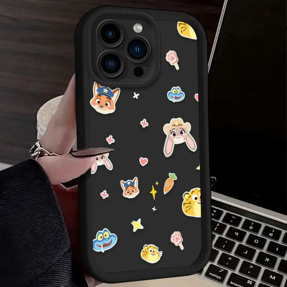Disney Zootopia Judy Nick Police Phone Case For iPhone