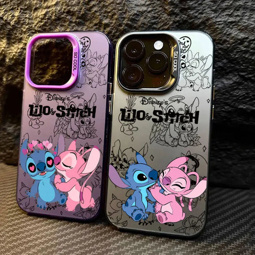 Disney Stitch Angel Cute Phone Case For iPhone