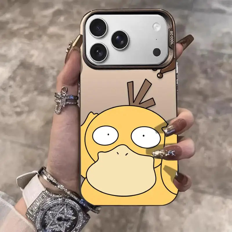 Cute Psyduck Dull Phone Case For iPhone