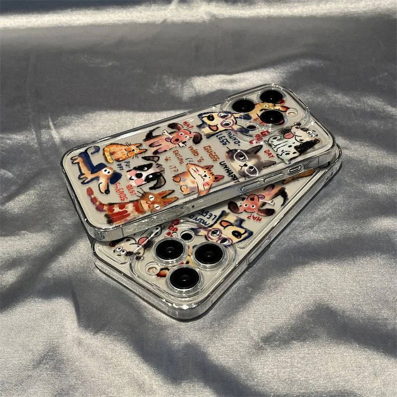 Cartoon Abstract Puppy Phone Case