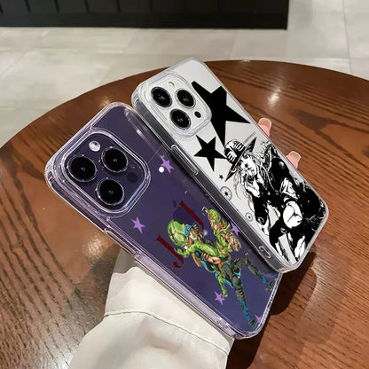 Anime Gyro Zeppeli Jojo  phone case Funda Transparent Soft TPU Silicone Case For iPhone