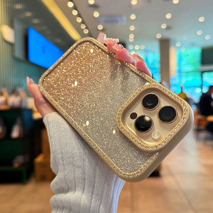 Transparent Diamond Phone Case For iPhone