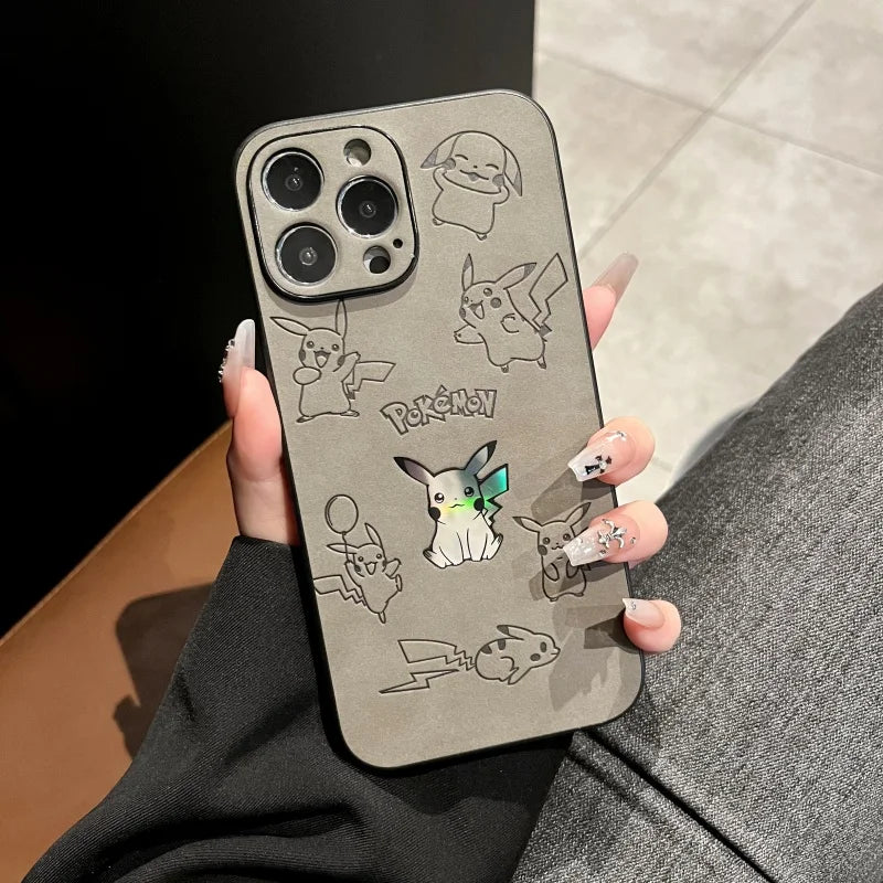 Japan Anime Pokemon Pikachus Phone Cover For iPhone