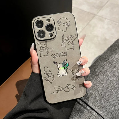 Japan Anime Pokemon Pikachus Phone Cover For iPhone