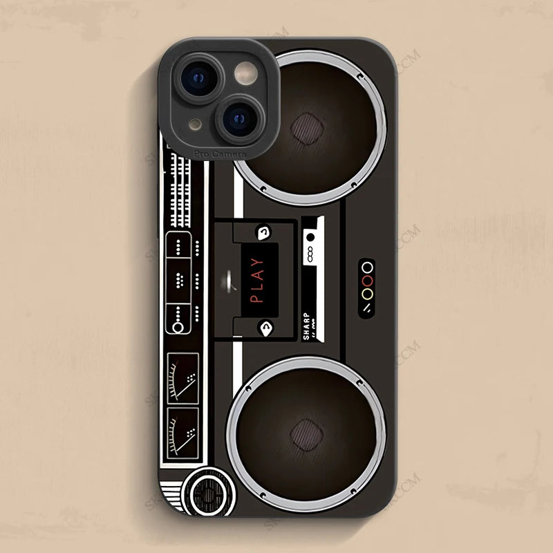 Radio Pattern Phone Case For iPhone
