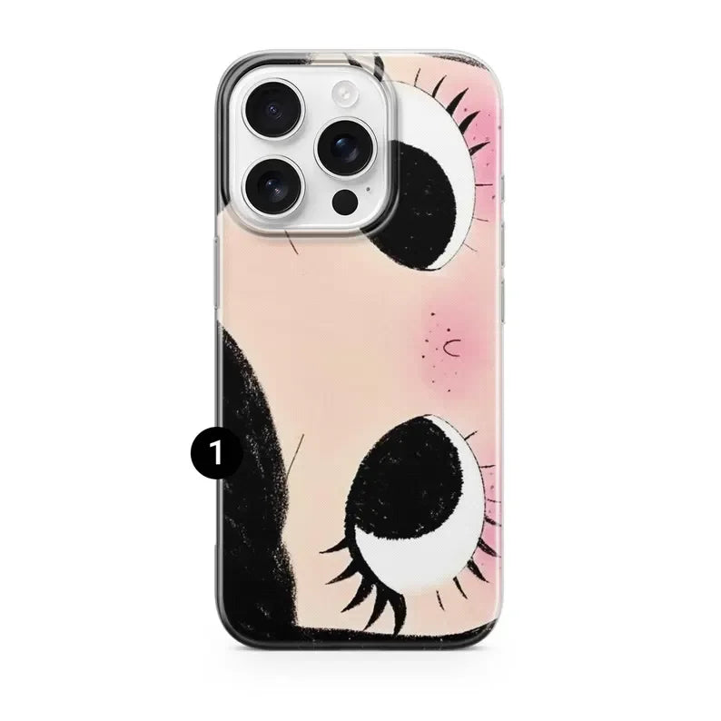 Big Eyes Girl Phone Case For iPhone