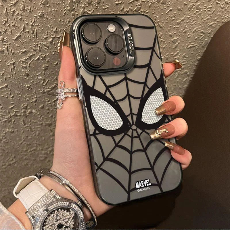 Marvel Spider Man Black White Cool Phone Case For iPhone