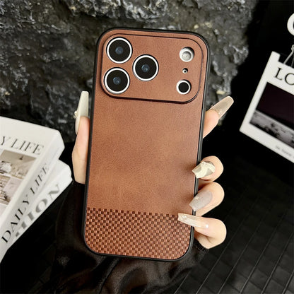 Luxury Soft Leather Case For iPhone