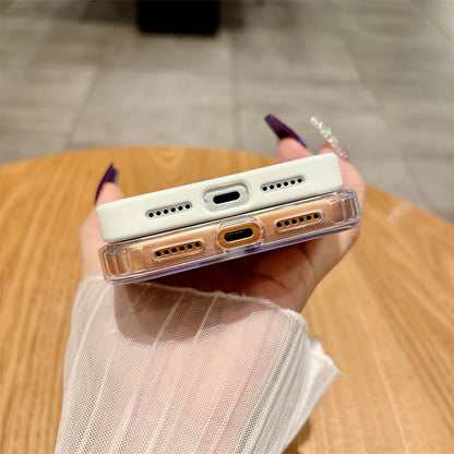 Acrylic Magnetic Translucent Wireless Charging Case For iPhone