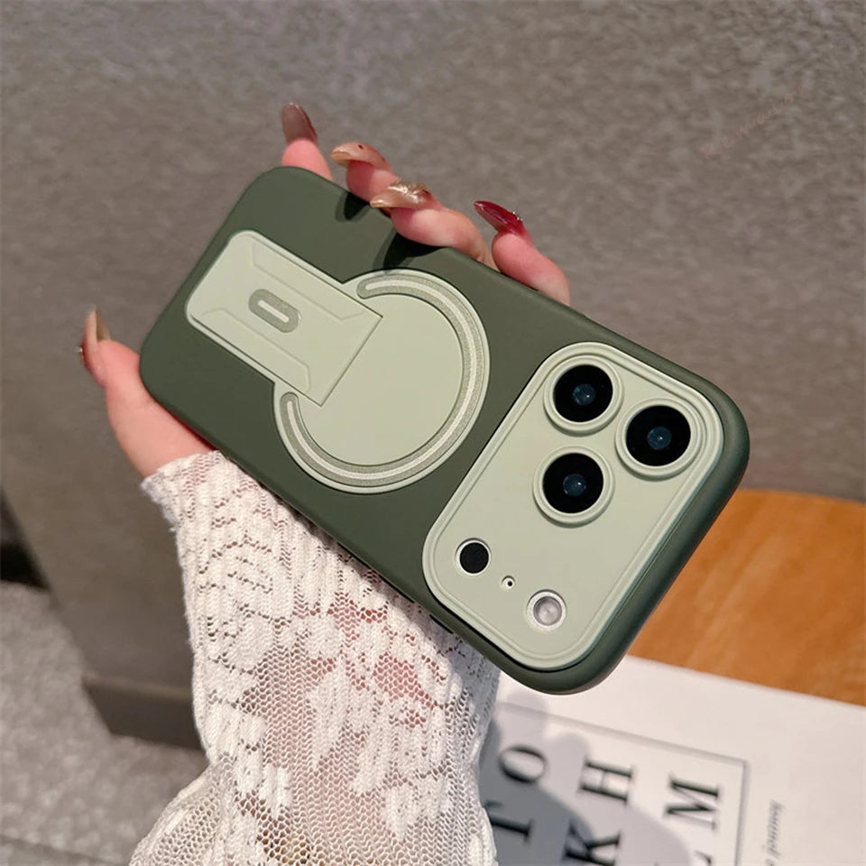 Official Stand Magnetic Phone Case For iPhone