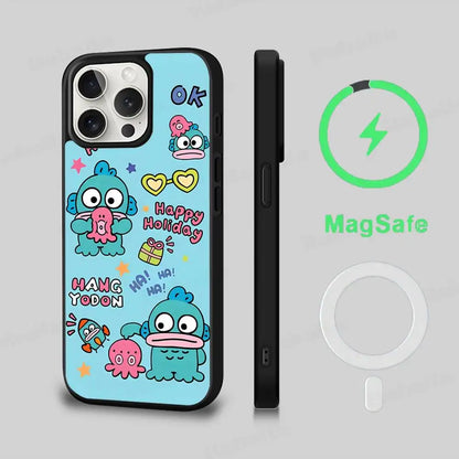 Cute Cartoon Hangyodon Phone Case Magnetic Case For iPhone