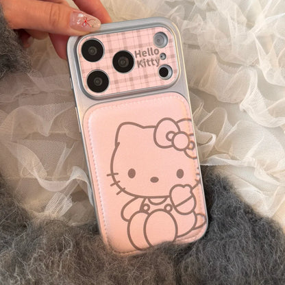 Luxury Cute Skin Pink Heart Kitty Shockproof Hard Phone Case