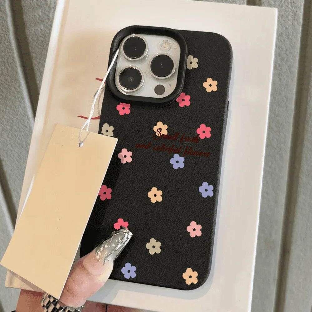 Cute Cherry Leather Phone Case For iPhone