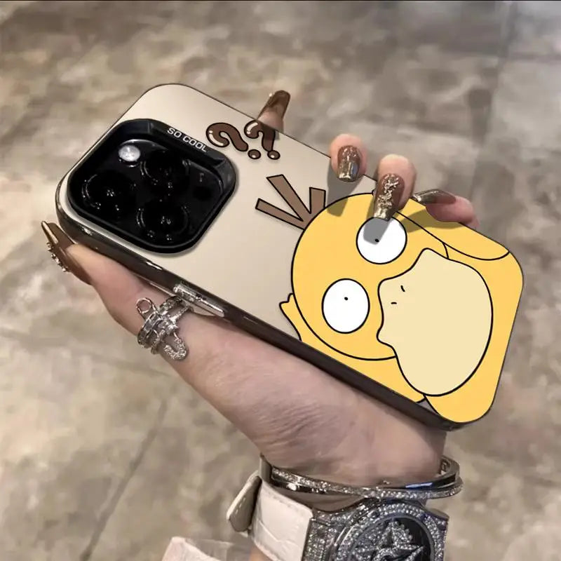 Cute Psyduck Dull Phone Case For iPhone