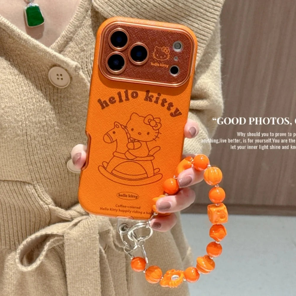 Cute IMD Orange KT Phone Case For iPhone