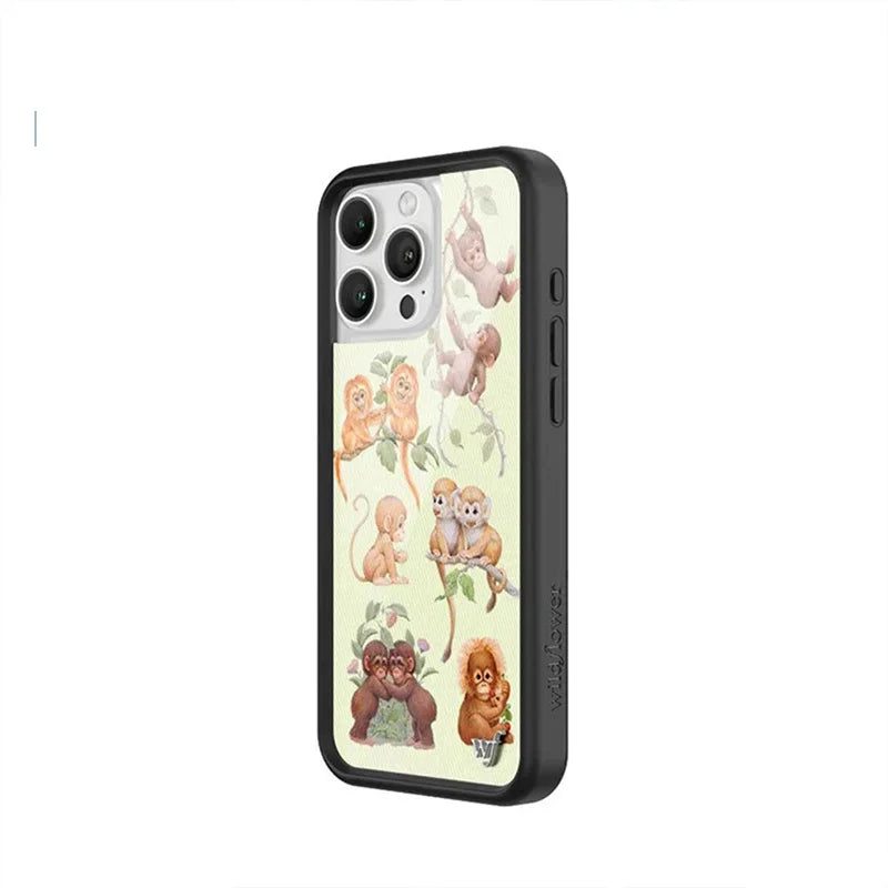 Wildflower INS Monkey Biz Phone Case For iPhone