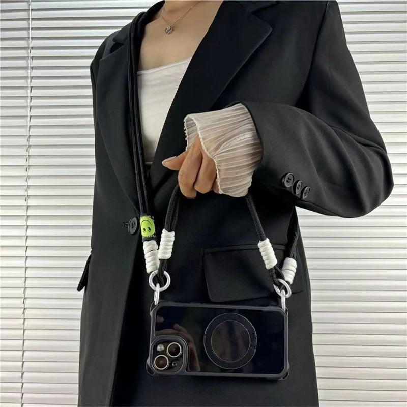 Crossbody Lanyard Phone Holder Case For iPhone