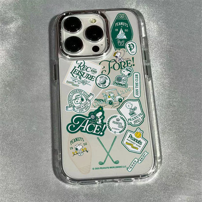 New Sport Snoopys Green Phone Case For iPhone