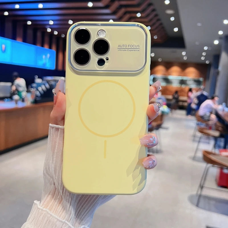 Big Window Magnetic Phone Case For iPhone