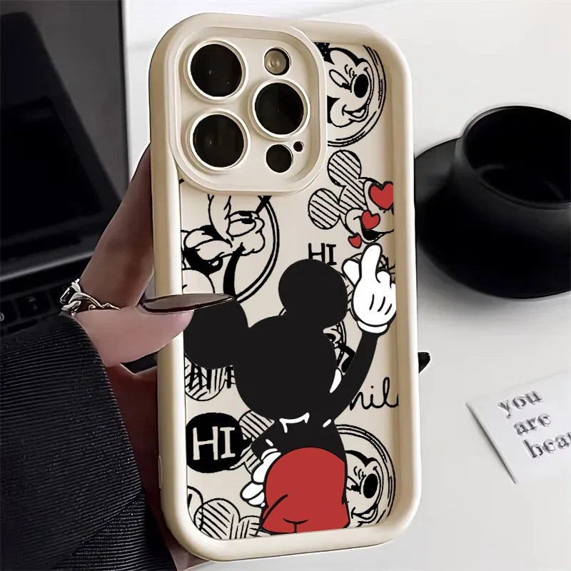 Disney Minnie Mickey Mouse Love Phone Case For iPhone