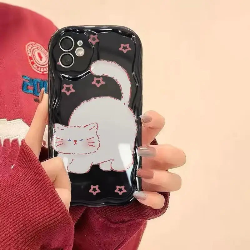 Korean Lovely Cat Phone Case For IPhone