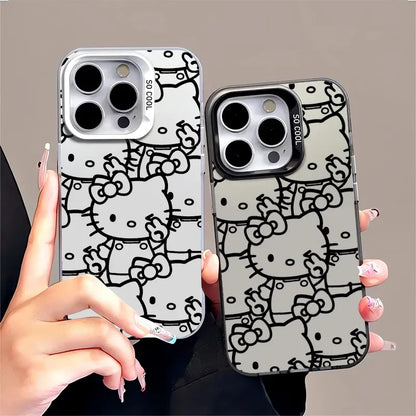 Hello Kitty Line Phone Case For iPhone