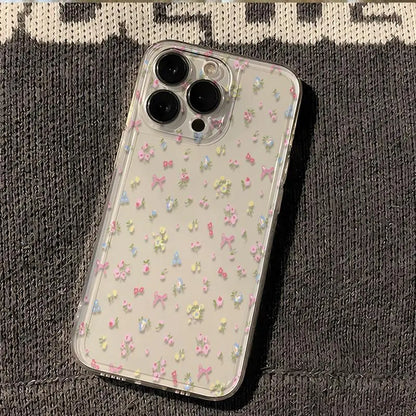 Flower bow Transparent Phone Case
