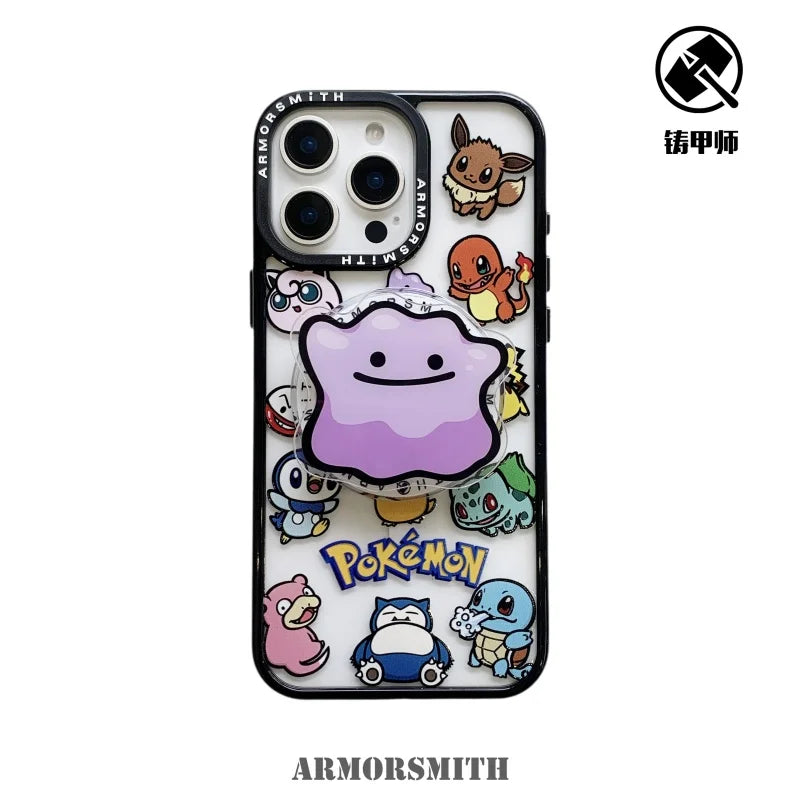 Luxury Pokemons Ditto Bulbasaur Phone Case For iPhone