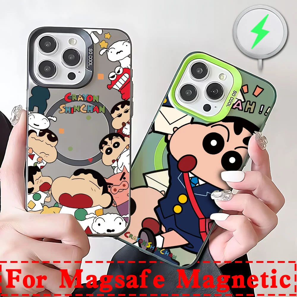 Crayon Shin-chans Magnetic Magsafe Phone Case For iPhone
